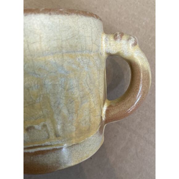 Frankoma Pottery Cup Vintage 7C Mayan-Aztec Desert Gold Glaze (?) Kitchenware - Picture 4 of 8